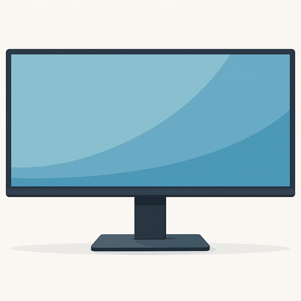 Foto do produto do monitor ultrawide mais recomendado, design elegante e moderno