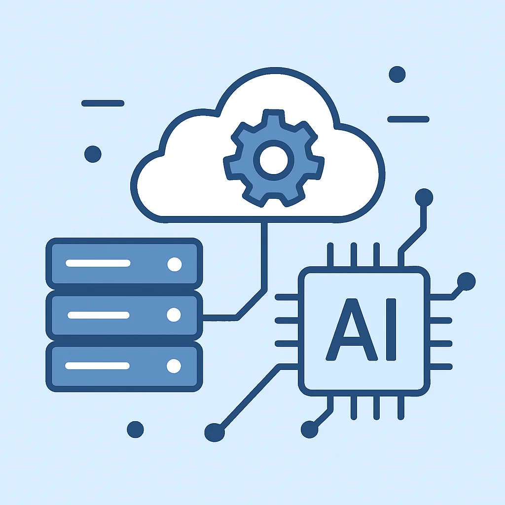 Gráfico ilustrando tendências futuras em computação serverless com integração de IA