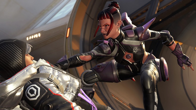 Jogador de Apex Legends com latência visível na tela