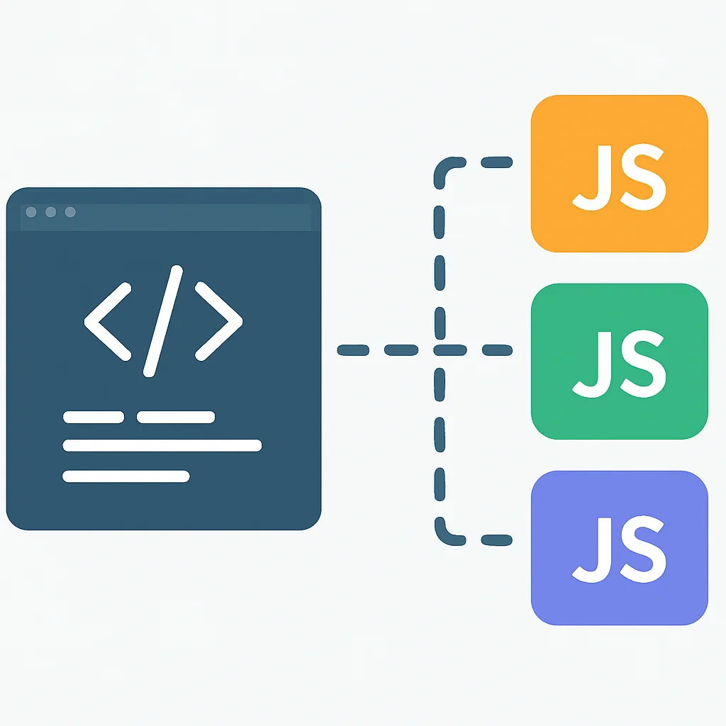 Diagrama mostrando code splitting com diferentes bundles carregados sob demanda