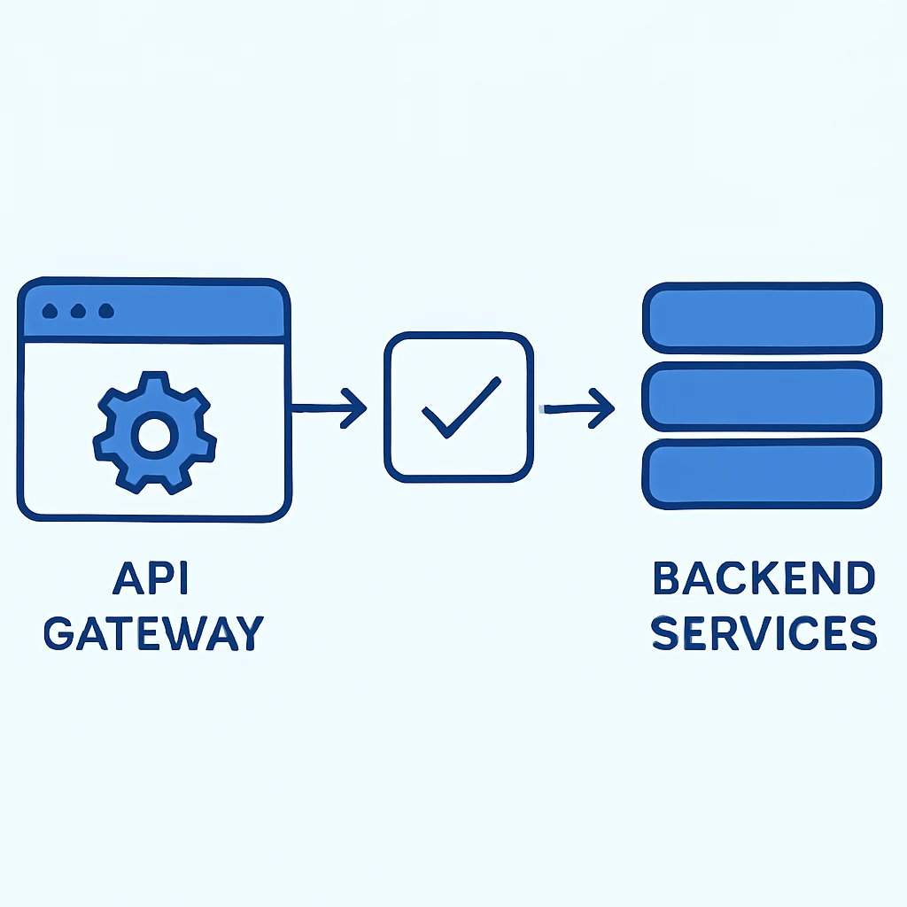 Fluxograma do processo de validação de dados no gateway de API e serviços de backend